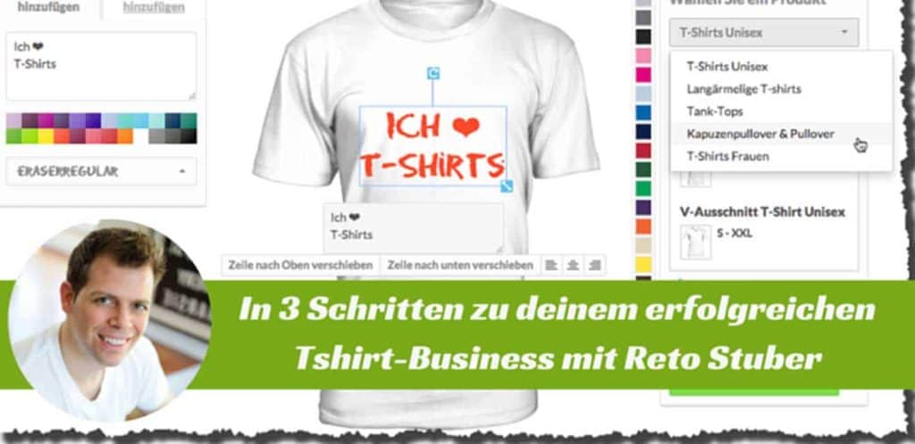 In 3 Schritten zu deinem erfolgreichen Tshirt-Business mit Reto Stuber 9 Als Sidepreneur im T-Shirt Business zum Erfolg - Ein Beispiel von Retro Stuber